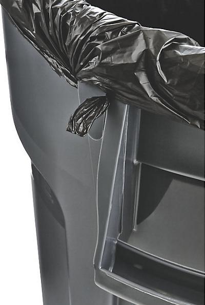 Actual product image Rubbermaid Polyethylene 75L Gray trash can (75 l)