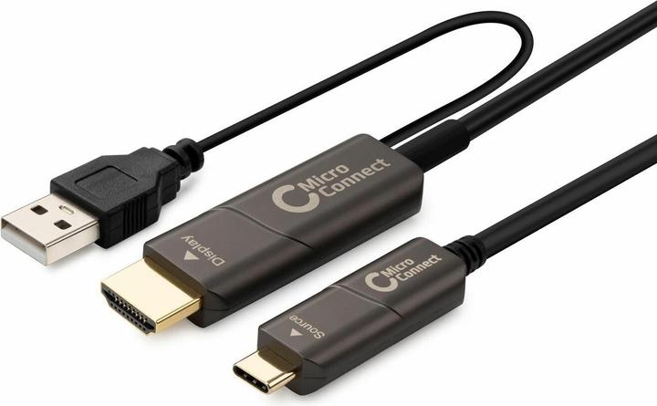 Produktbild MicroConnect USB3.1CHDMI30OP Videokabel-Adapter USB Typ-C HDMI (30 m, HDMI)