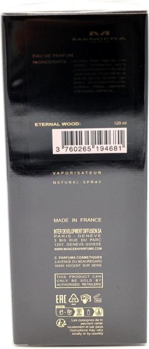 Actual product image Mancera Eternal Wood Edp Spray (Eau de parfum, 120 ml)