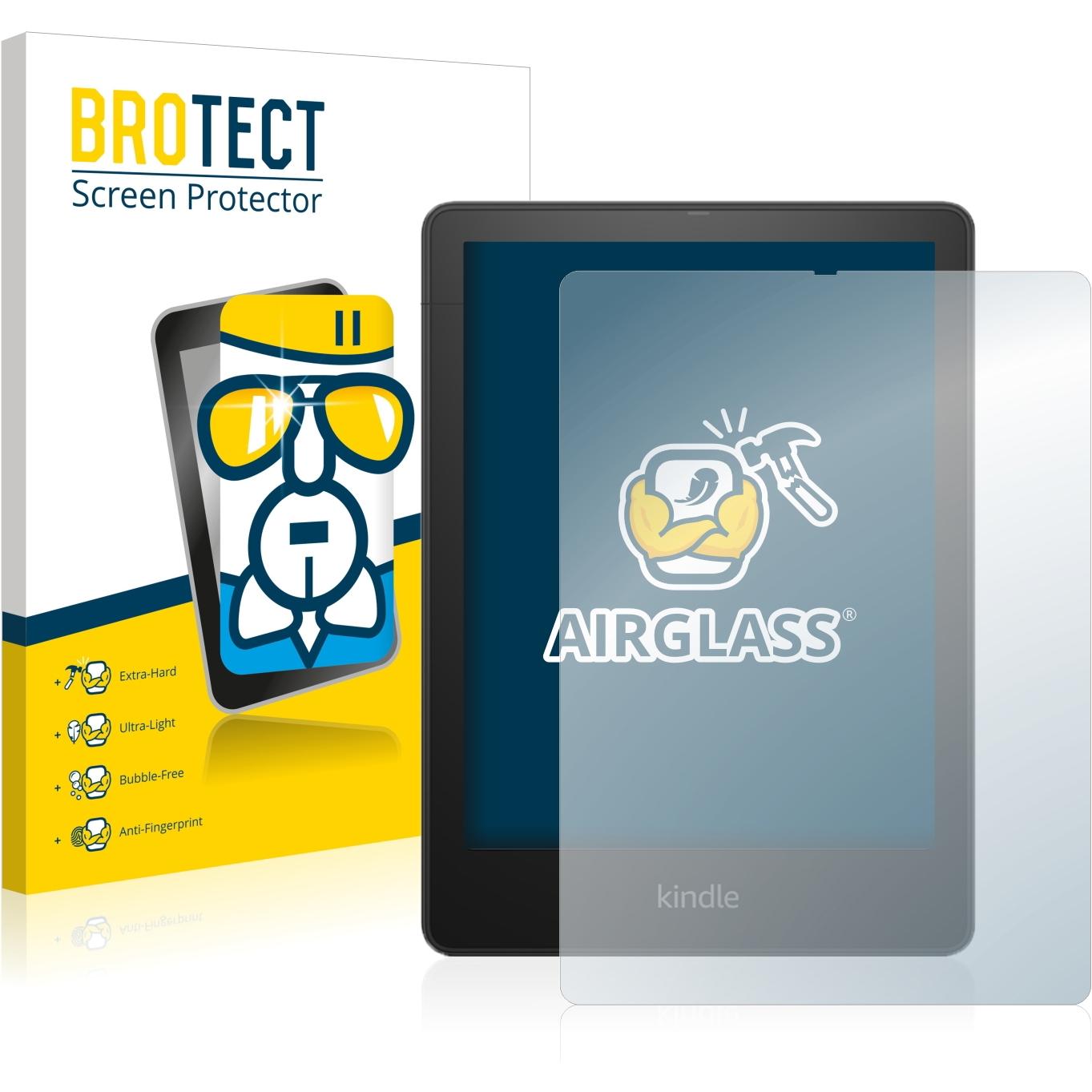 BROTECT AirGlass Panzerglasfolie (Kindle Paperwhite 2021), eReader Zubehör, Transparent