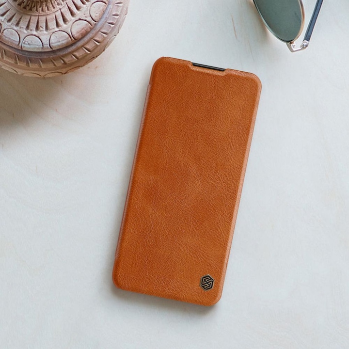 Produktbild Nillkin Qin leather case for Samsung Galaxy A03s black (Samsung Galaxy A03s)