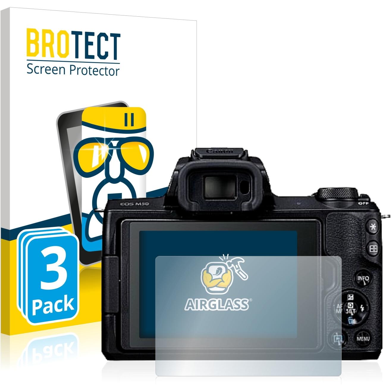 BROTECT AirGlass Panzerglasfolie (Displayschutz, EOS M50), Kameraschutz