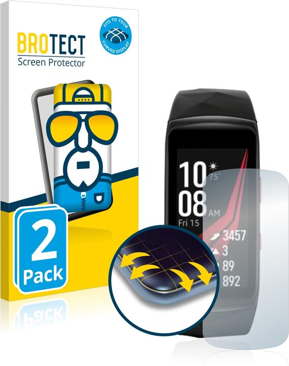 Productafbeelding BROTECT Volledig bedekkende screen protector (Gear Fit 2 Pro)