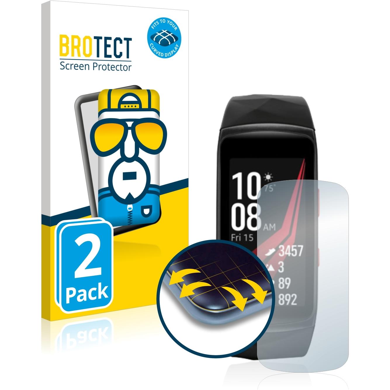 BROTECT Full-Cover Displayschutz, Smartwatch Schutzfolie, Transparent