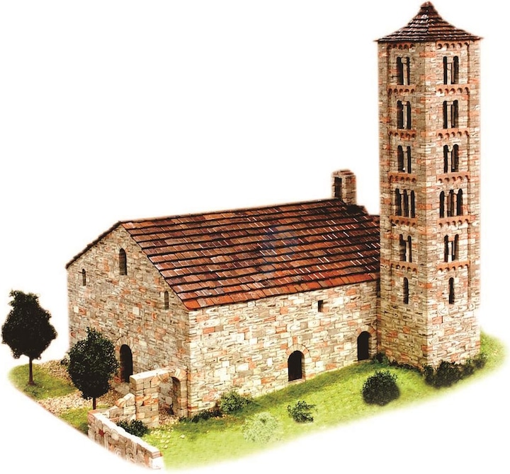 Produktbild Block Cuit. 3D Keramik-Modelbausatz -Kirche San Climent de Taüll (33 x 32 x 39 cm)