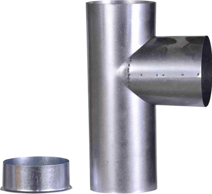 Produktbild FireFix A120/KK FAL Kapselknie, 300 mm, ø 120 mm-Ofenrohre aus Stahlblech, 0,6 mm stark, konisch ein