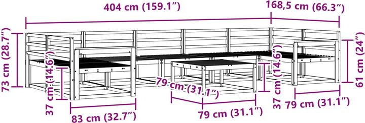 Produktbild vidaXL Outdoor-Sofagarnitur
