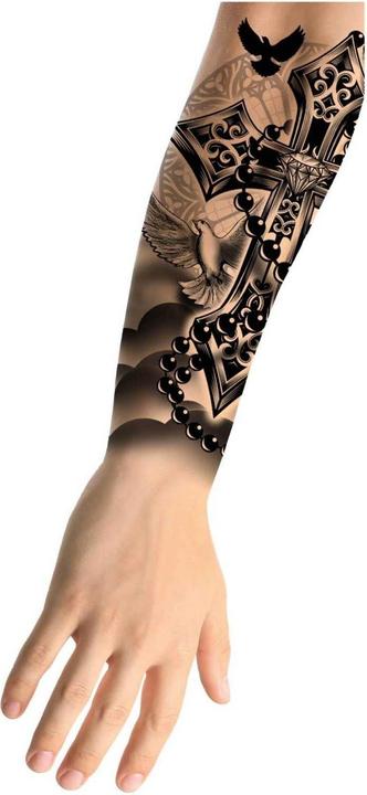 Actual product image Fiestas Guirca Cross Temporary Tattoo