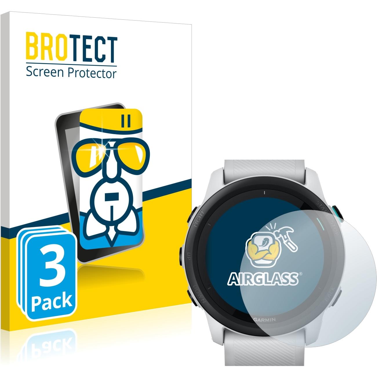 BROTECT AirGlass Panzerglasfolie, Smartwatch Schutzfolie, Transparent