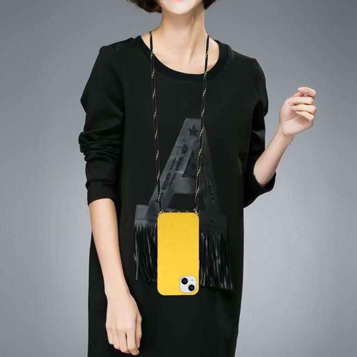 Produktbild König Design Handykette Hülle Handy Schutz für Apple iPhone 15 Case Cover Bumper Etuis Kette