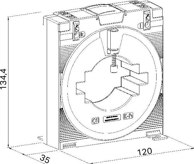 Actual product image Wago Plug-on current transformer