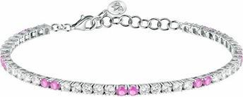 Produktbild Morellato - Tennis silver bracelet with zircons Tesori SAIW227