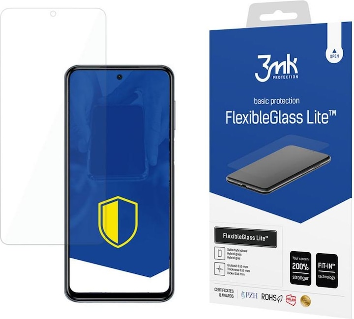 Actual product image 3MK FlexibleGlass Lite Display Film (1 Piece, Xiaomi Redmi Note 10 Pro)