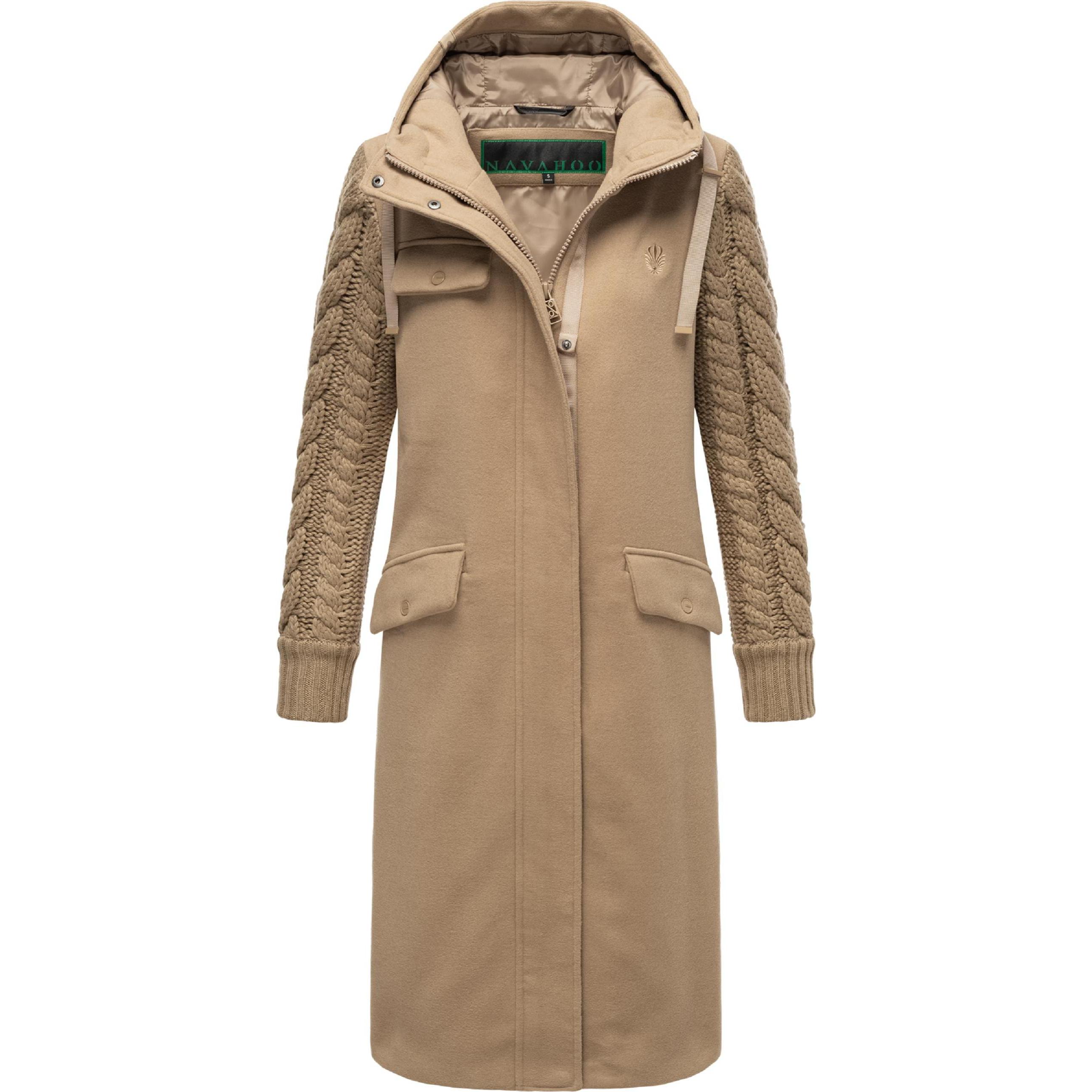 Navahoo, Damen, Jacke, Knit Babe 14 (XL), Beige, XL