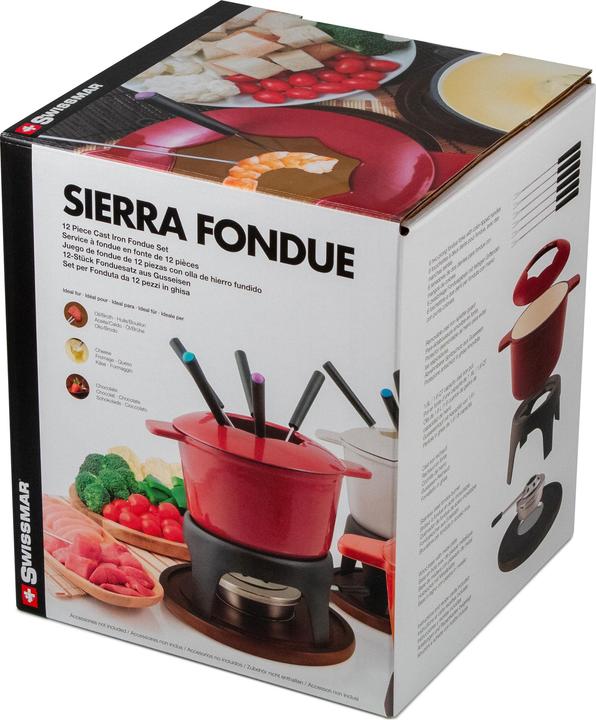 Image du produit Swissmar Set à fondue Sierra 11 pièces, orange (Fondue bourguignonne)