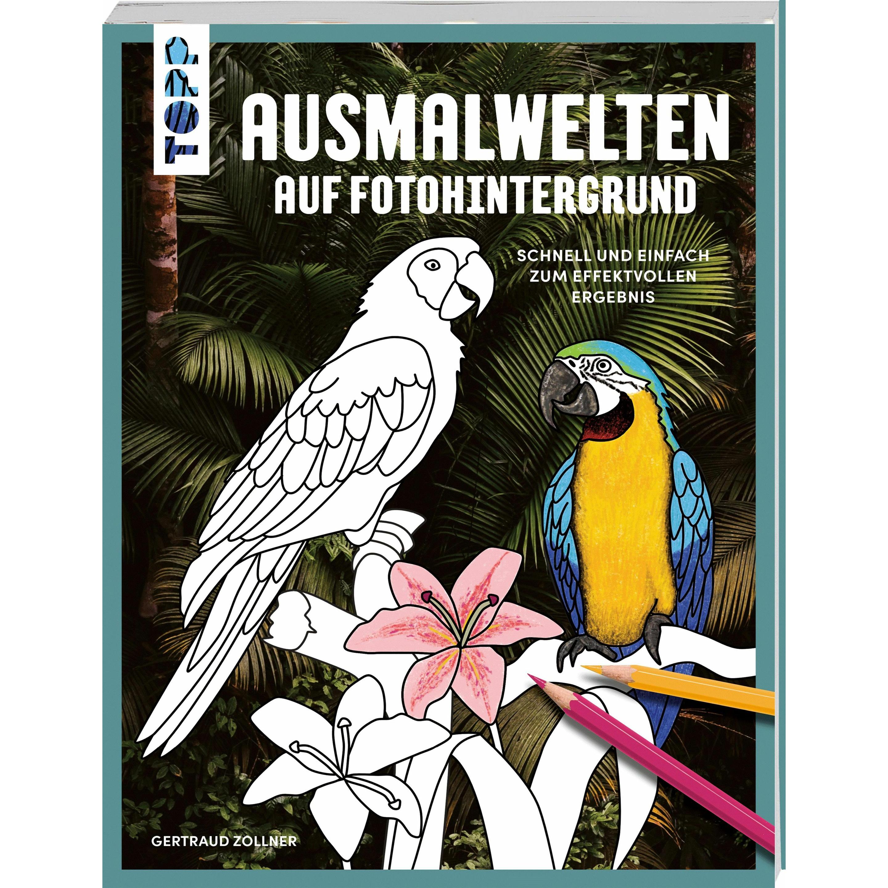 Frech Ausmalwelten auf Fotohintergrund