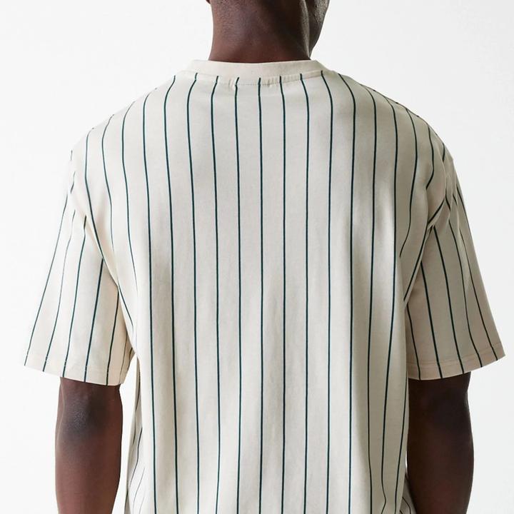 Actual product image New Era Oversized Shirt - PINSTRIPE beige - XL (XL)