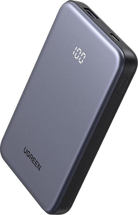 Ugreen - Power Bank (75131B) - Fast Charging, Digital Display, USB, Type-C, 22.5W, 10000mAh - Grey (10000 mAh, 22.50 W)