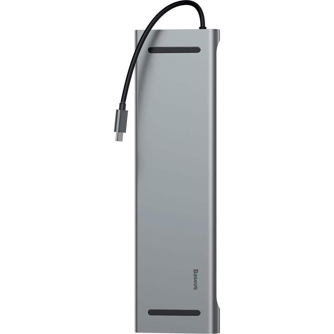 Thumbnail - Baseus Catsxg0g (USB-C, 10 Ports), Dockingstation + USB Hub, Silber