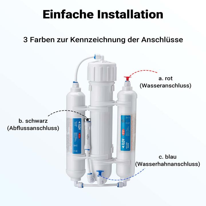 Produktbild Naturewater 3 stufige Umkehrosmose RO 190 L/Tag 50GPD Osmose Entmineralisierung
