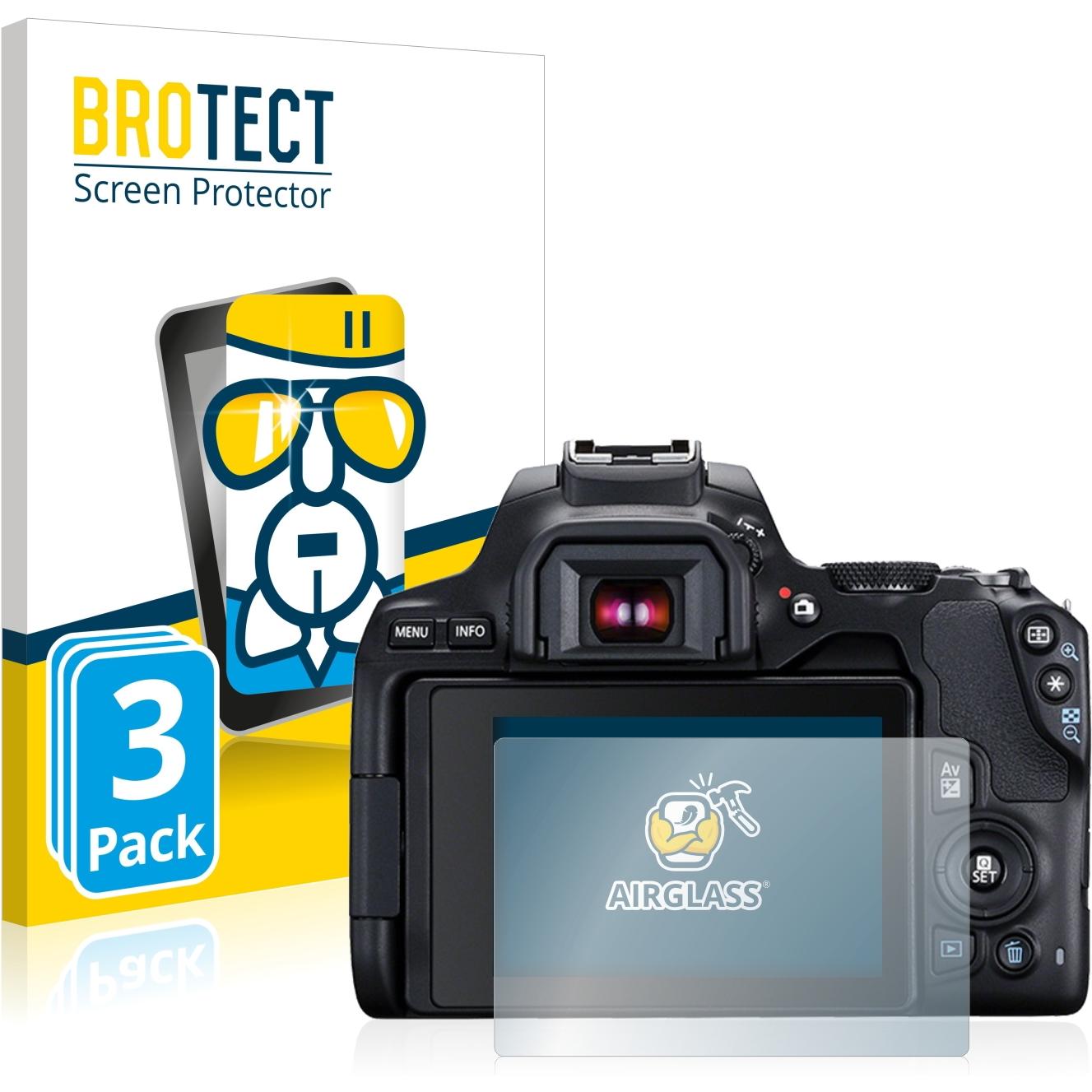 BROTECT AirGlass Panzerglasfolie (Displayschutz, EOS 250D), Kameraschutz