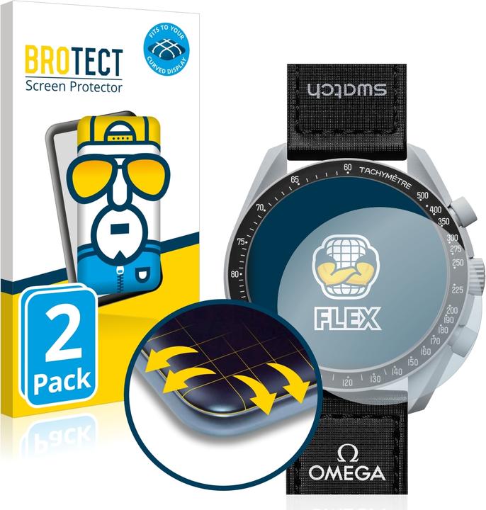Productafbeelding BROTECT Volledig bedekkende screen protector (Omega x Swatch Speedmaster Moonswatch)