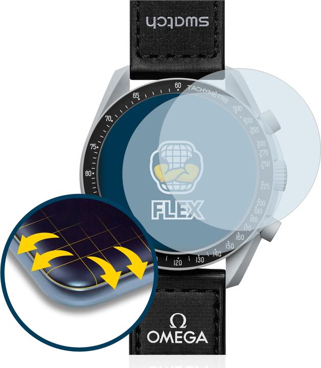 Productafbeelding BROTECT Volledig bedekkende screen protector (Omega x Swatch Speedmaster Moonswatch)