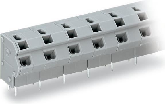 Produktbild Wago 254-374 2-Leiter-Klemmenleiste 24pol. grau 2x0,25-0,75qmm RM10/10,16mm