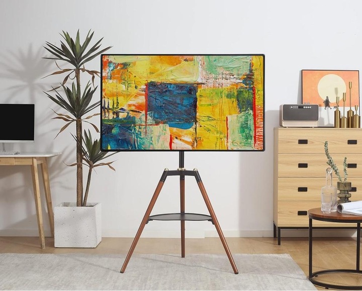 Produktbild Techly EFB TV Standfuss fur LCD/LED/Plasma TV 81,28cm 32Zoll - 165,1cm 65Zoll mit Dreibein Fuss und (65", 32 kg)