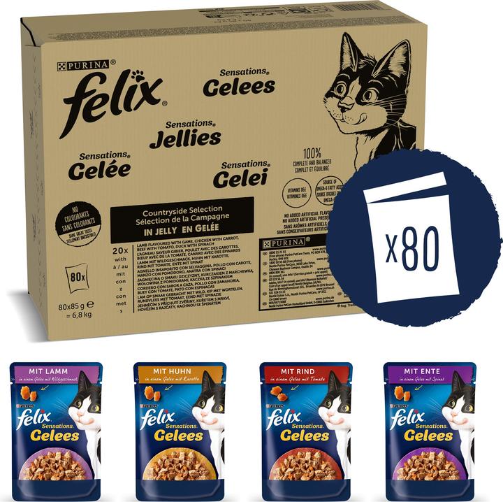 Actual product image Felix Countryside Selection (Adult, 80 pcs., 6800 g)