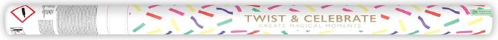 Actual product image Partydeco Confetti Cannon - 80cm - Paper Strips - Colourful (1 pcs.)