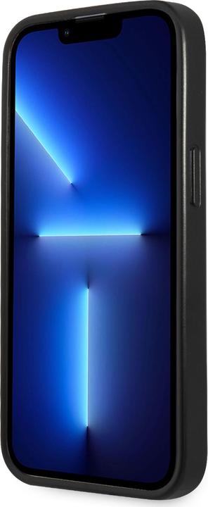 Image du produit Guess case for iPhone 13 Pro / 13 6.1" GUHCP13LPSATLK black hard case Saffiano Triangle Logo (Apple iPhone 13, Apple iPhone 13 Pro)