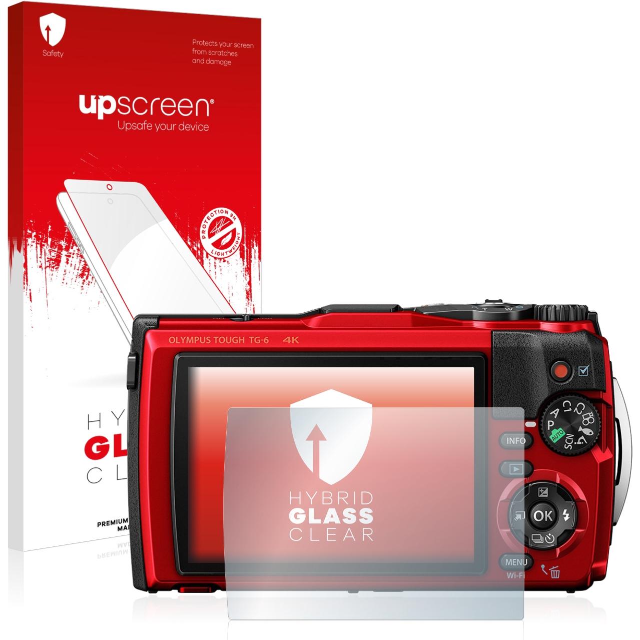 upscreen Scratch Shield Panzerglasfolie (Displayschutz, Tough TG-6), Kameraschutz, Transparent