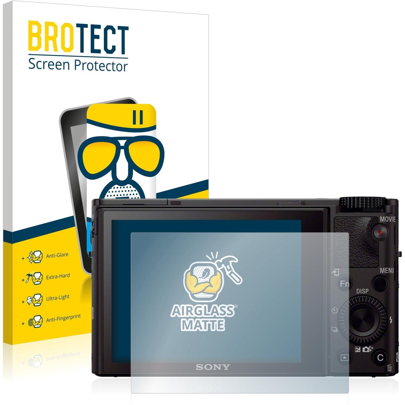 BROTECT AirGlass Panzerglasfolie Matt (Displayschutz, Cyber-Shot DSC-RX100 III), Kameraschutz