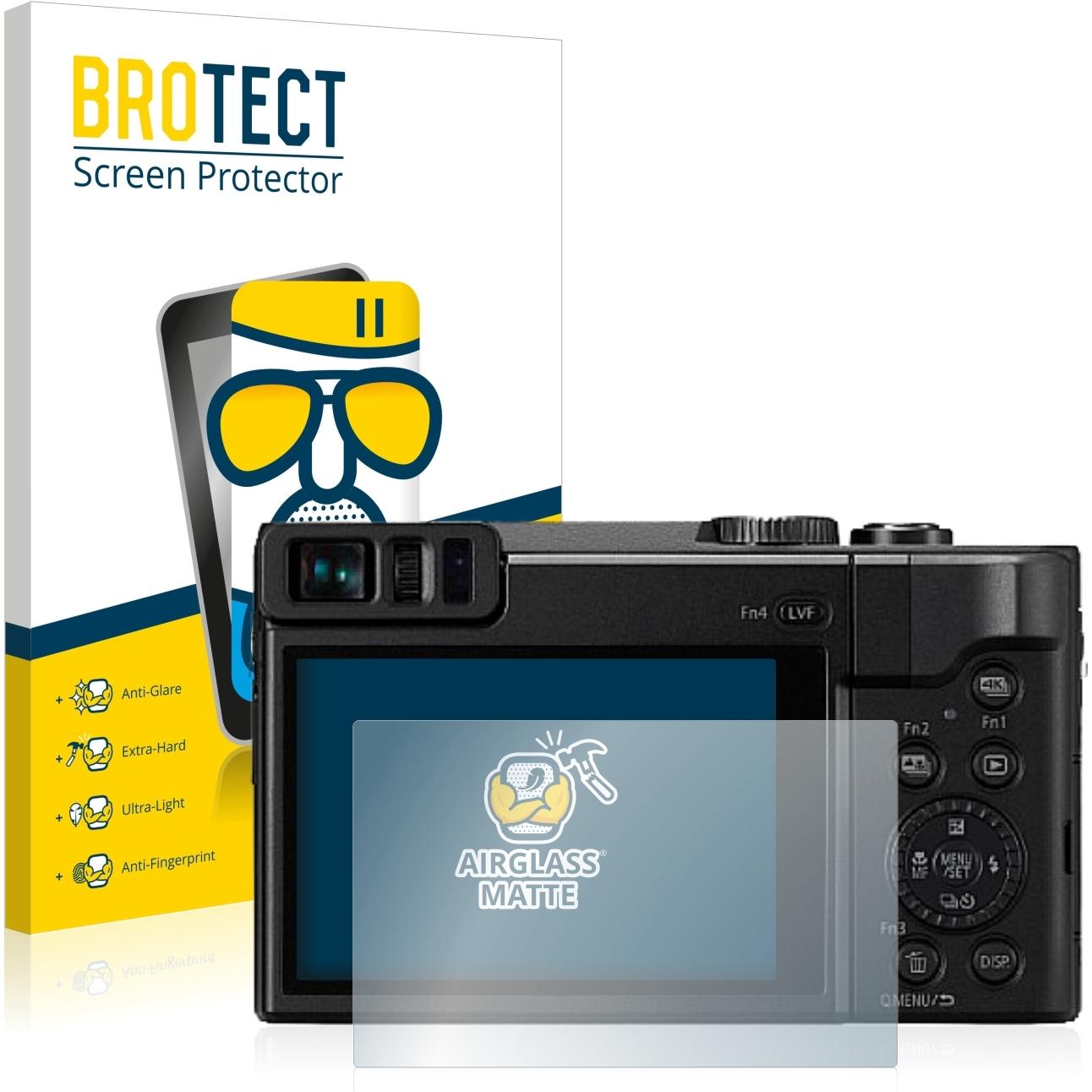 BROTECT AirGlass Panzerglasfolie Matt (Displayschutz, Lumix DC-TZ91), Kameraschutz