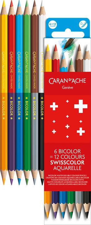 Image du produit Caran d'Ache Bicolor Swisscolor (Multicolore, 6 x)