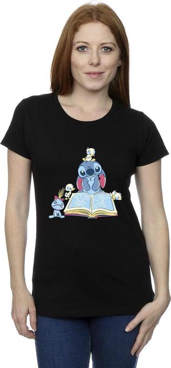 Immagine prodotto Disney Lilo & Stitch Reading A Book Maglietta Donna (S)