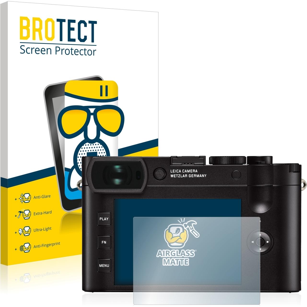 BROTECT AirGlass Panzerglasfolie Matt (Displayschutz, Q2), Kameraschutz
