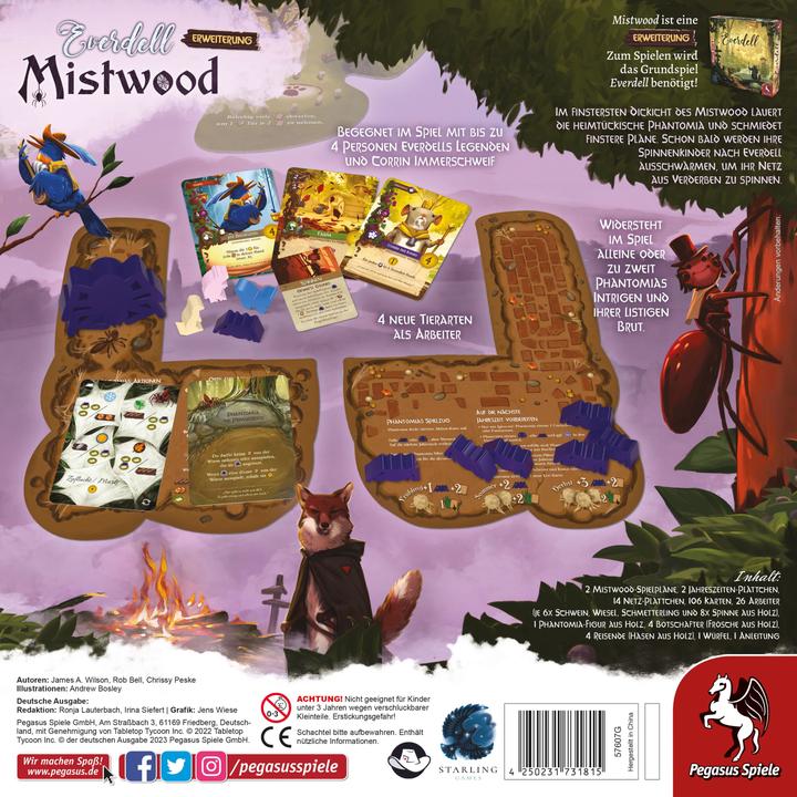 Produktbild Pegasus Everdell Mistwood (Deutsch, 1 - 4 Spieler)