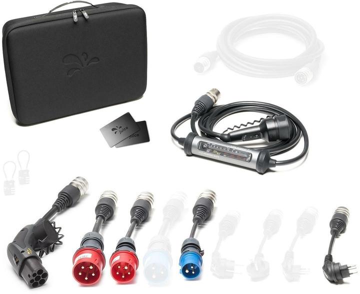 Immagine prodotto Juice Technology Juice Booster 3 air Swiss Traveller Plus Set (Tipo 2, 11 kW, 16 A, CEE32 rosso, CEE16 rosso, CEE16 blu, Tipo 13, Tipo 2)