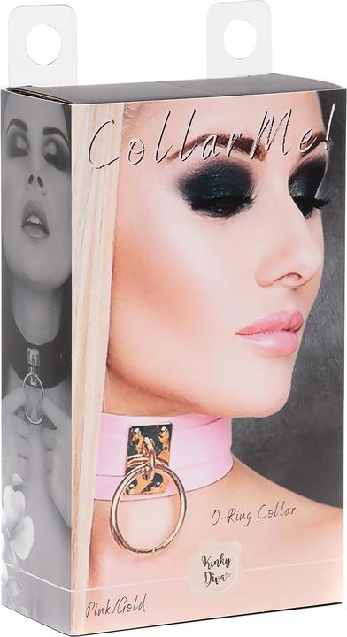 Image du produit Kinky Diva Collier o-ring rose/or