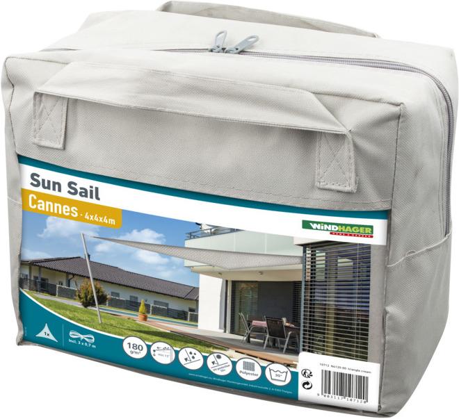 Produktbild Windhager SunSail CANNES Dreieck (4 x 4 x 4 m)