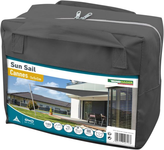 Image du produit Windhager SunSail CANNES Triangle (500 x 500 cm)