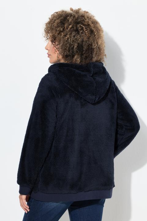 Produktbild Ulla Popken Teddy-Jacke, Kapuze, Langarm, weicher Teddyplüsch (60)
