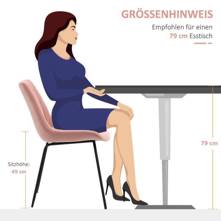 Actual product image Homcom Dining chair with soft upholstery