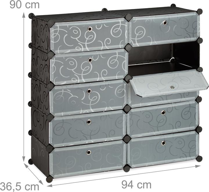 Productafbeelding Relaxdays Schoenenkast (94 x 36,5 x 90 cm)
