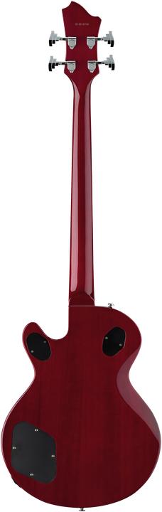 Actual product image Hagstrom Bass Guitar, Swede, Wild Cherry Transparent (Electric guitar, Mahogany, Maple, Resinator)