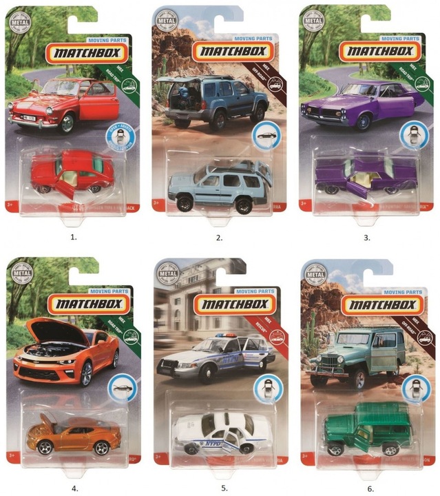 Produktbild Matchbox Autos mit beweglichen Teilen Sortiment