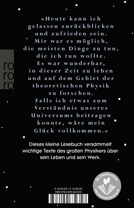 Produktbild «Eine wunderbare Zeit zu leben» (Deutsch, Stephen Hawking, 2016)