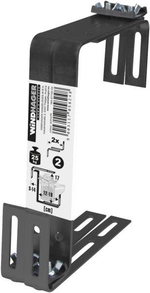 Image du produit Windhager Supports pour bacs à fleurs - 2 x réglables